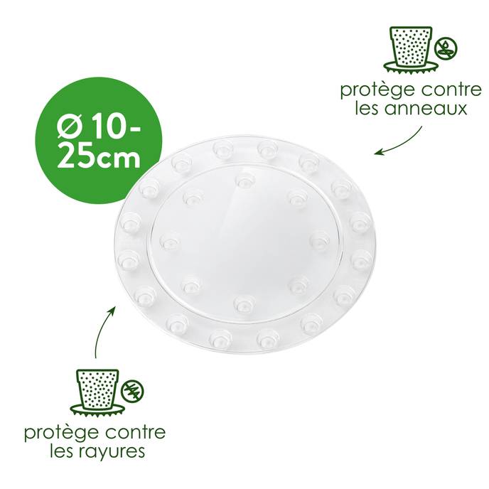 ripple floor protector 21cm mushroom beige